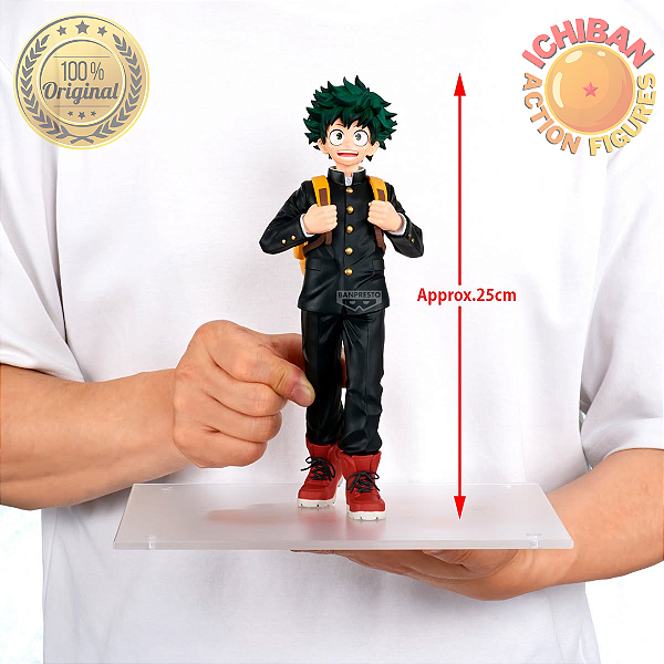 [PRÉ-VENDA MARÇO/27 - 50%] IZUKU MIDORIYA UNIFORME ESCOLAR MY HERO ACADEMIA GRANDISTA BANPRESTO 100% ORIGINAL