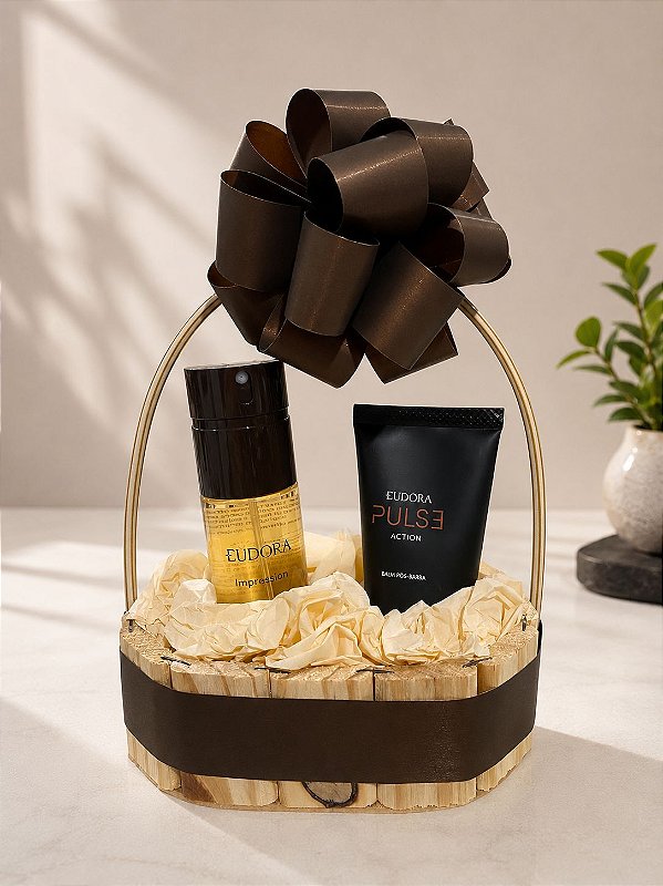 Cesta Eudora Spray e Balm Pós Barba K2201
