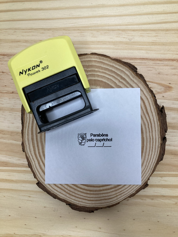 Carimbo Automático Amarelo Nikkon 302