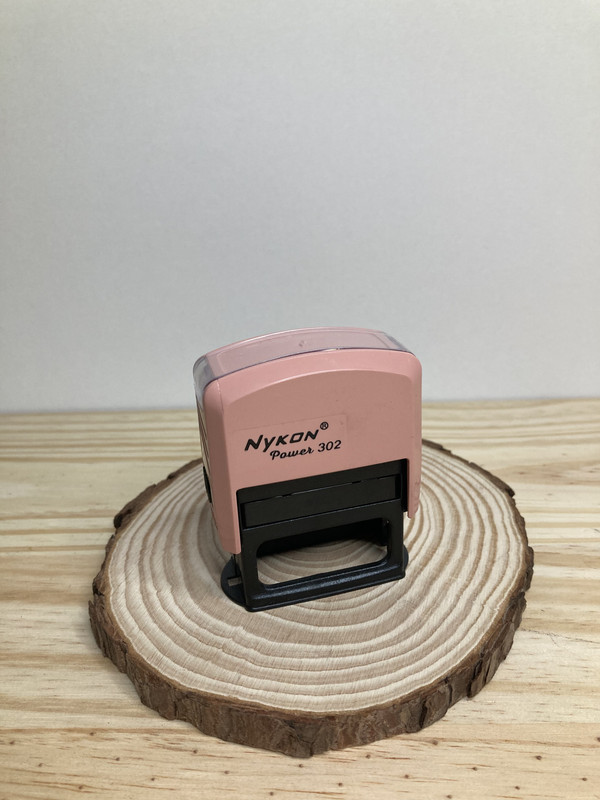 Carimbo Automático Bege Nikkon 302