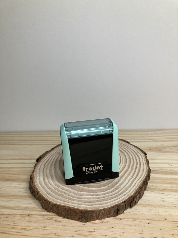 Carimbo Automático Verde água Trodat