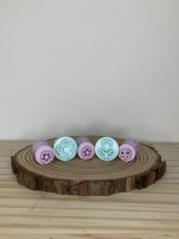 Carimbo para Doce - Flores e Borboleta