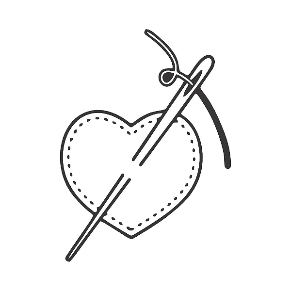 CORAÇÃO COM AGULHA