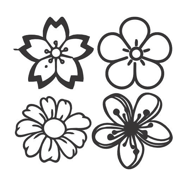 KIT FLORES - 4 UNIDADES