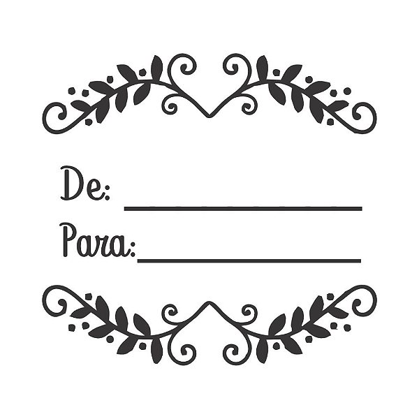 ETIQUETA  "DE  PARA"