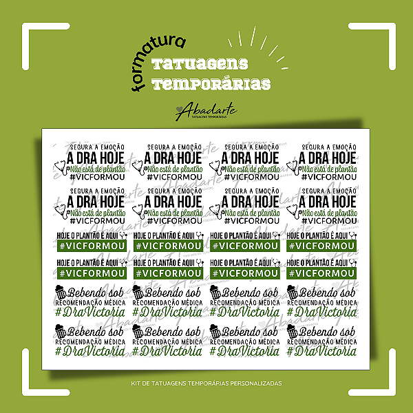 TATTOO MEDICINA (24 UNIDADES)
