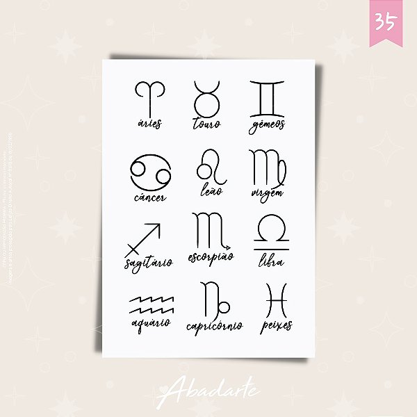 SIGNOS - CARTELA 35