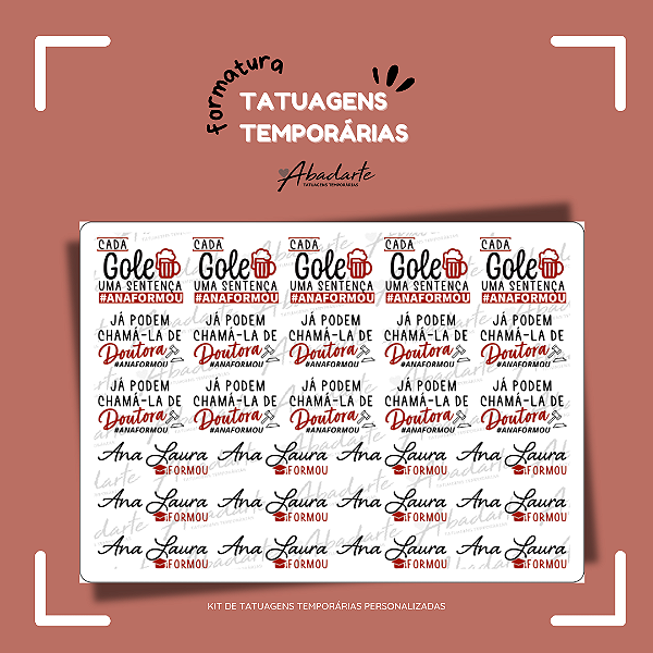 TATTOO DIREITO (27 UNIDADES)
