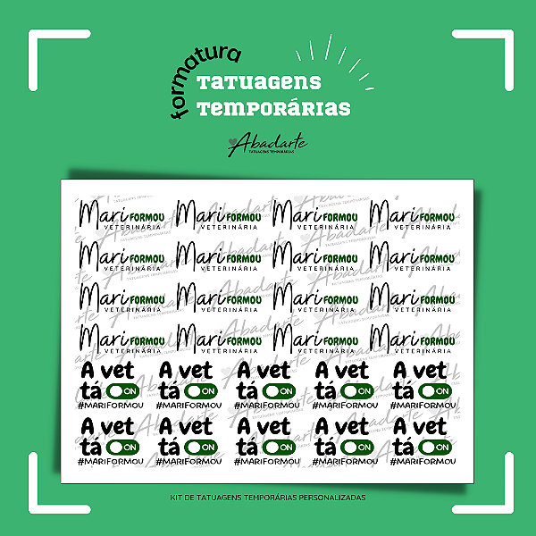 TATTOO VETERINÁRIA (26 UNIDADES)
