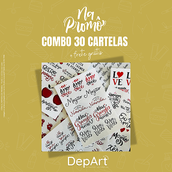 KIT 30 CARTELAS