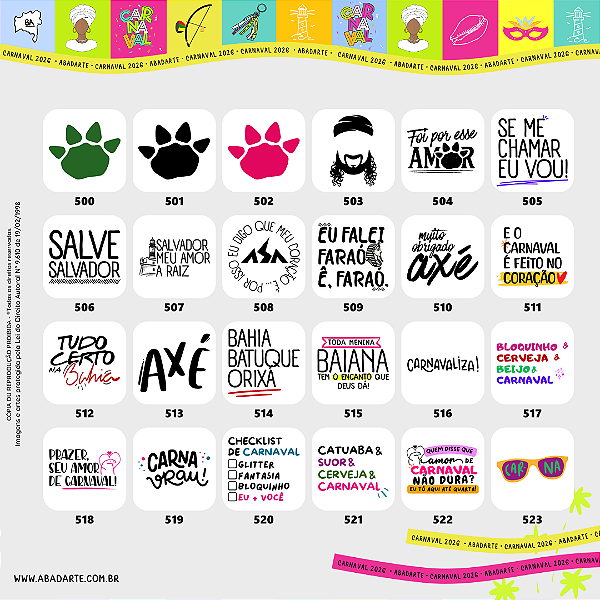 TATTOO CARNAVAL (AVULSA/UNIDADE)