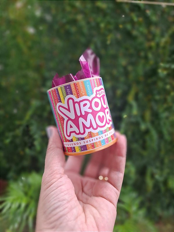 Tubo Lata Personalizado com Suspiros | Lembrancinha para Festas | Formatura | Casamento