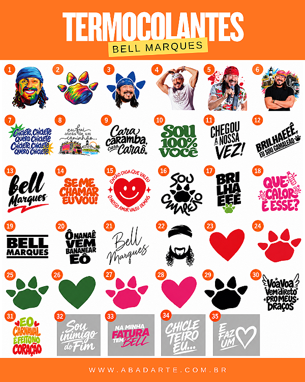 TERMOCOLANTES BELL MARQUES - CARNAVAL 2027