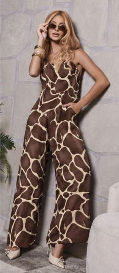 MACACÃO ESTAMPADO TAM ÚNICO (Veste do P ao G)