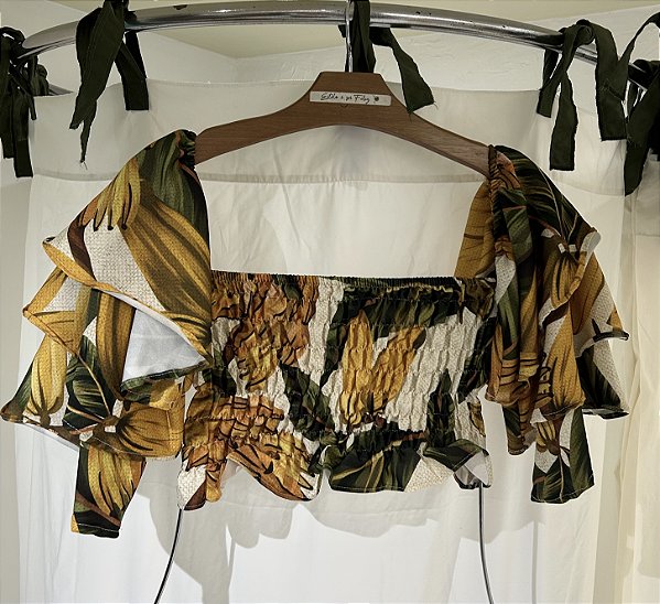 CROPPED LASTEX MANGA SOLTA