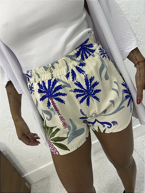 SHORT ELÁSTICO ESTAMPADO