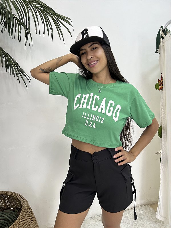 CROPPED T-SHIRT TAMANHO ÚNICO (VESTE P & M)