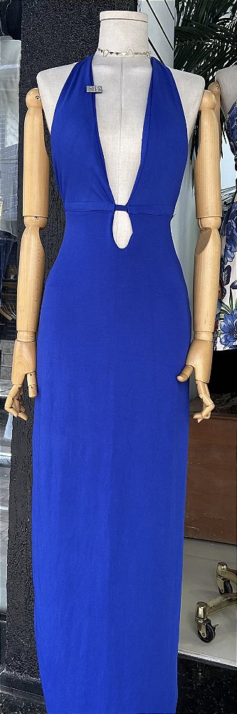 VESTIDO LONGO DECOTE FUNDO (VESTE DO P ao G)