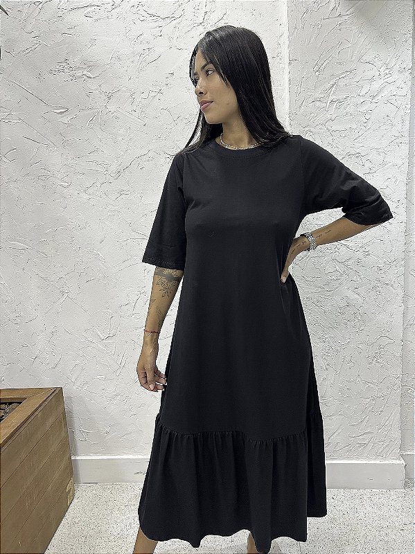VESTIDO MIDI MALHA (TAMANHO ÚNICO VESTE DO P ao G)