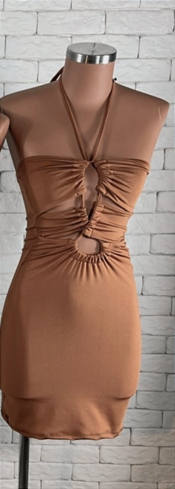 VESTIDO CURTO DECOTE CRUZADO