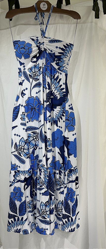 VESTIDO LONGO SAIA FRANZIDA (VESTE DO P ao G)