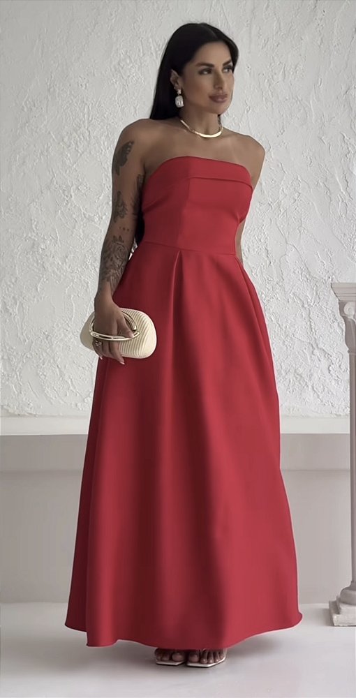 VESTIDO LONGO TQC TAM ÚNICO (VESTE DO P ao G)