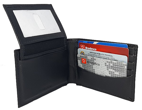 Carteiras De Couro Legitimo Masculinas Fina  310