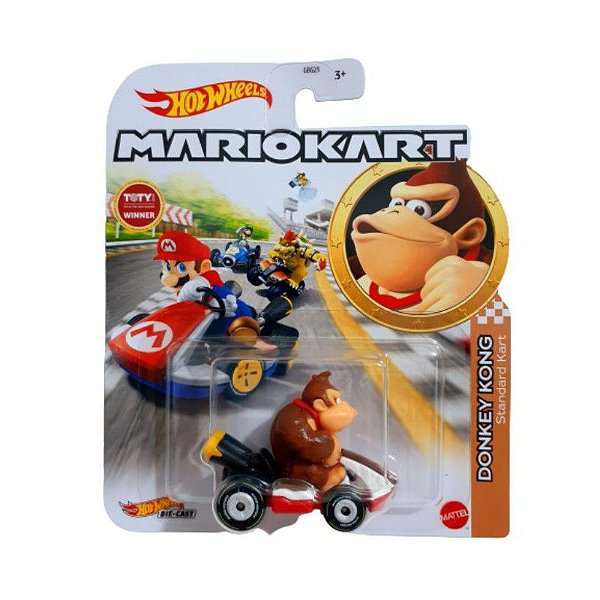 Carrinho Mario Kart Donkey Kong Standard Kart Hot Wheels 1/64