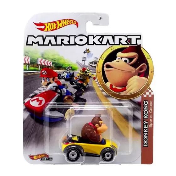 Carrinho Mario Kart Donkey Kong Sports Coupe Hot Wheels 1/64