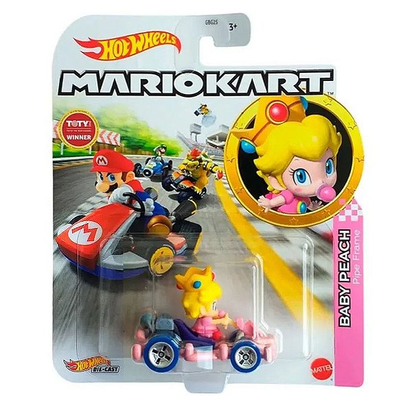 Mario Kart Baby Peach Pipe Frame Hot Wheels