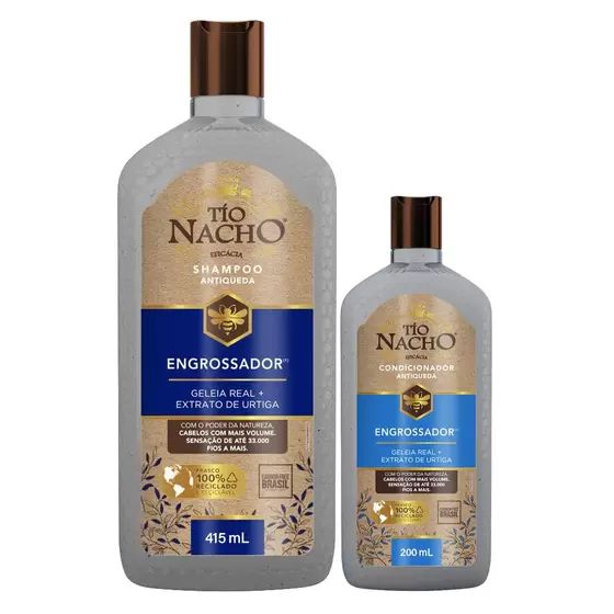 Kit Tio Nacho Shampoo 415ml + Condicionador 200ml Antiqueda Engrossador