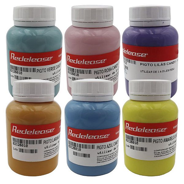 Pigmento Redelease Candy Colors (Tons Pastéis) - Várias Cores - Pasta 100g - Clique para escolher