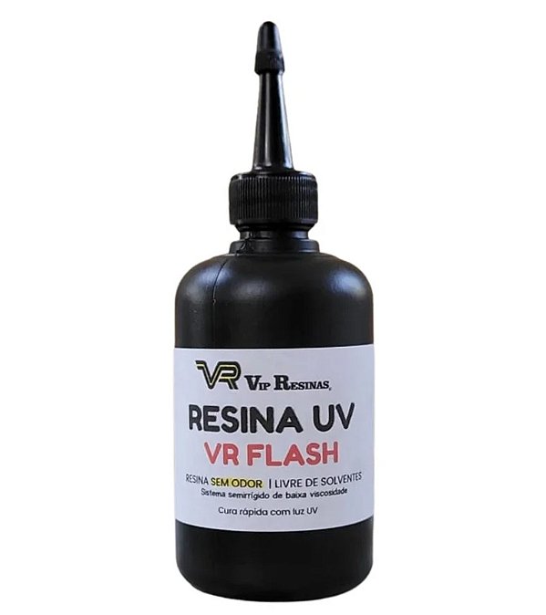 Resina de Cura UV - VR Flash 100g - Vip Resinas