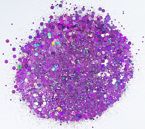 Glitter Holográfico Pacco Arts - Roxo 10g