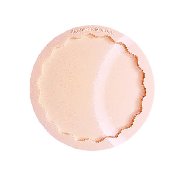 Molde de Silicone Porta Copo Redondo Ondulado