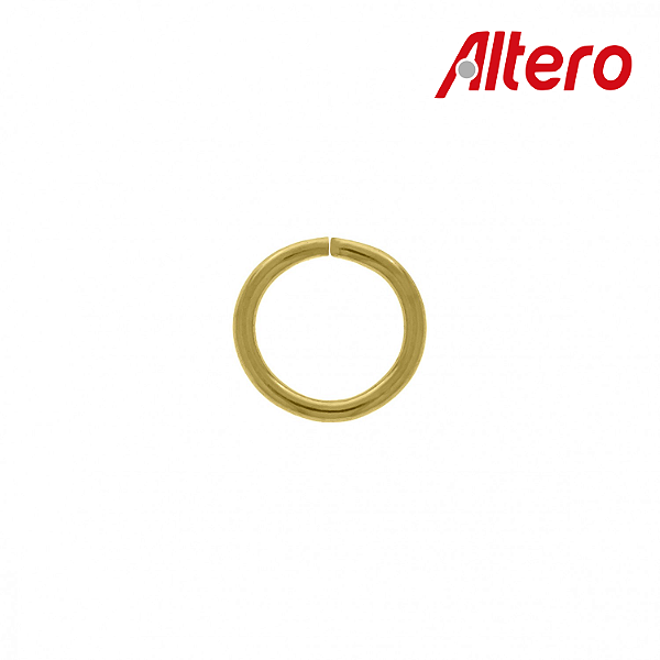 Argola ou Elo de Montagem Redonda Ouro 8,5mm Altero