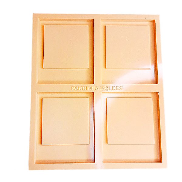 Molde De Silicone Para Resina Polaroide 4 cavidades