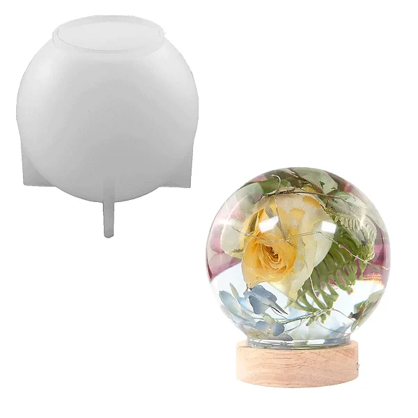 Molde de Silicone Eternização Esfera Pequena 6 cm