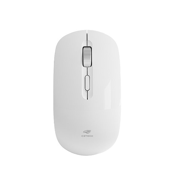 MOUSE S/FIO RECARREGAVEL M-W80WH BRANCO - C3TECH