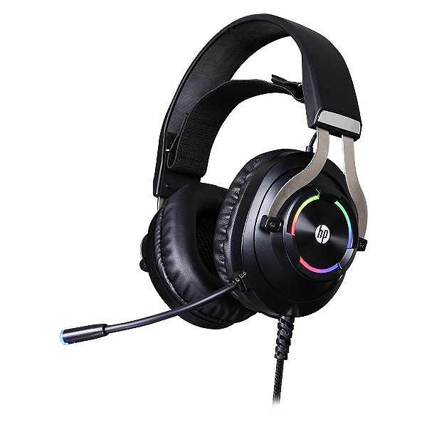 FONE C/MIC GAME STEREO 1 P2+USB H360 PRETO HP