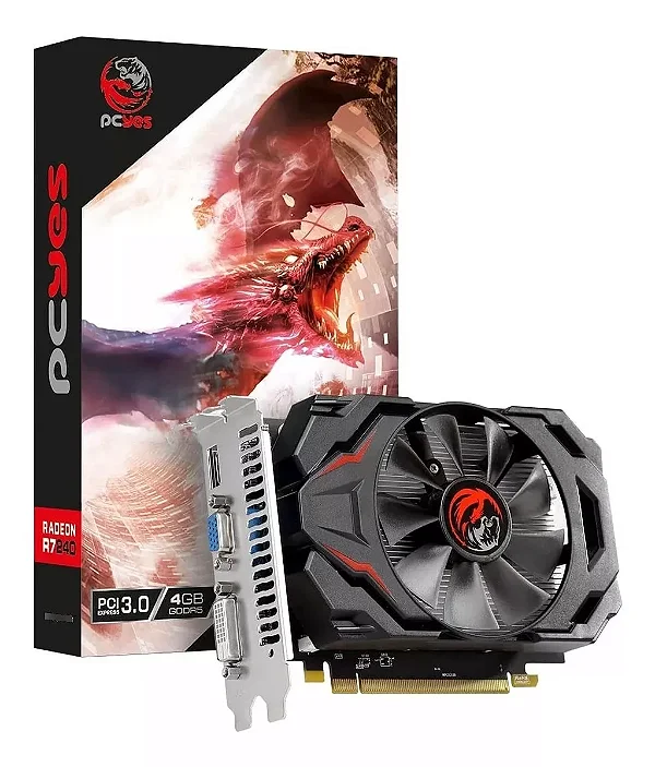 PLACA DE VIDEO AMD RADEON R7 240 4GB GDDR5 128 BITS