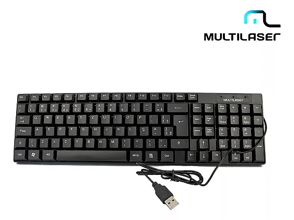 TECLADO BASICO SLIM LASER USB PT TC193BU