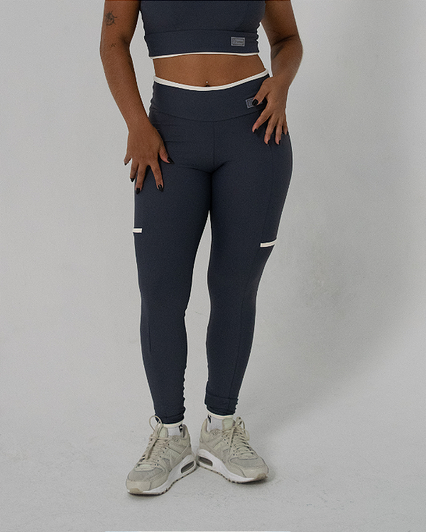 Legging Montaria Cinza Militar c/ Off White