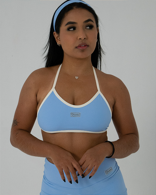 Top Luna Azul Céu c/ Off White Candy Color