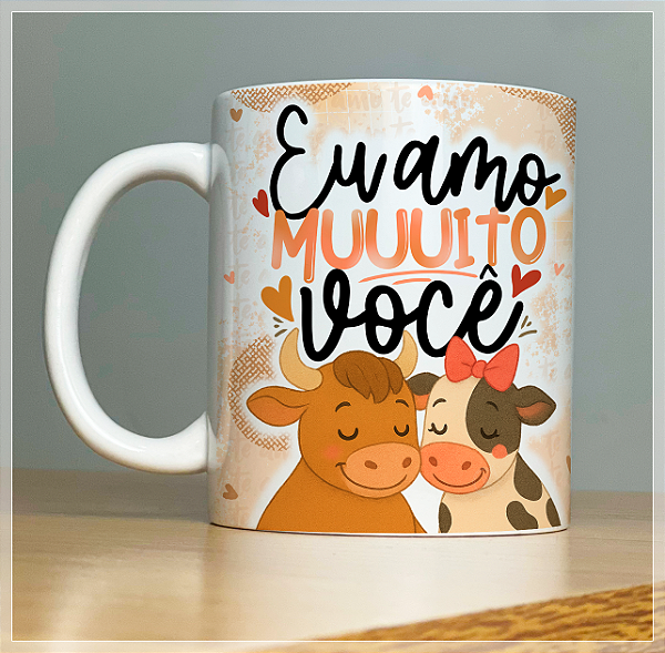 Caneca Branca - Coleção “Amor com Trocadilhos com Bichinhos”