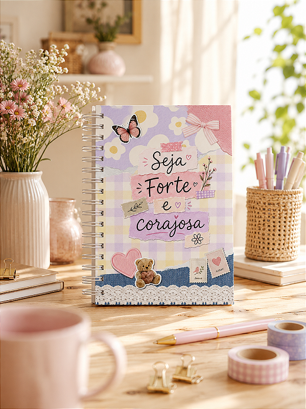Cadernos Simples Coleção Preciosas (Com elástico).