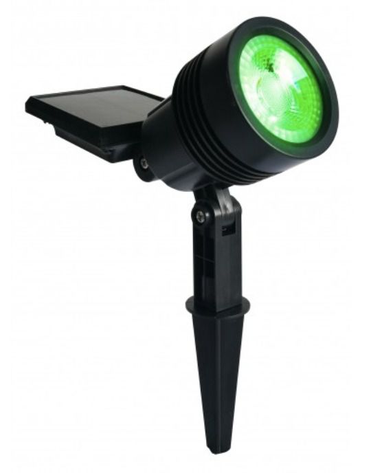 Luminárias Solar De Jardim Espeto Spot Superled 20 Lumens Luz Verde