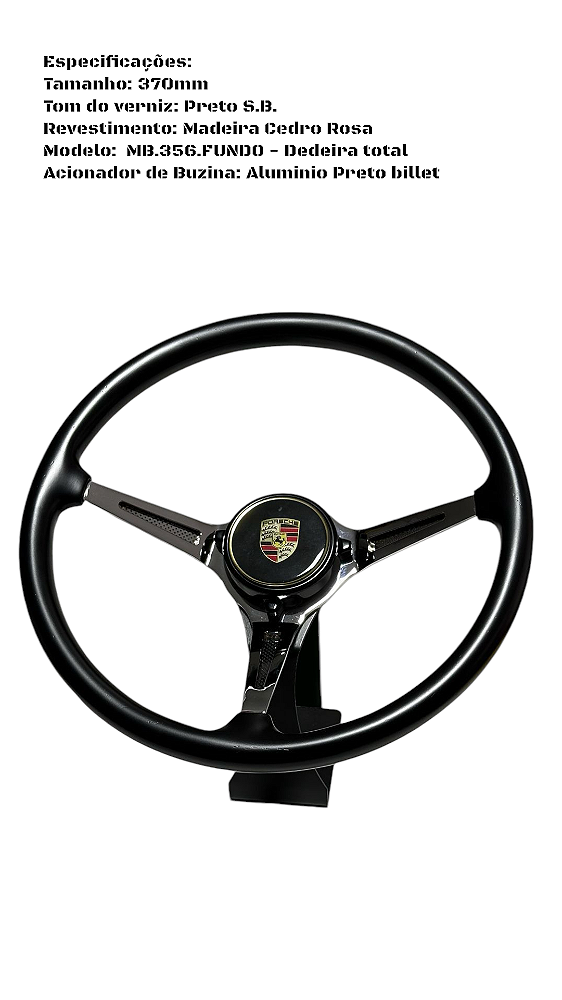 Volante Esportivo Madeira Modelo MB.356.F
