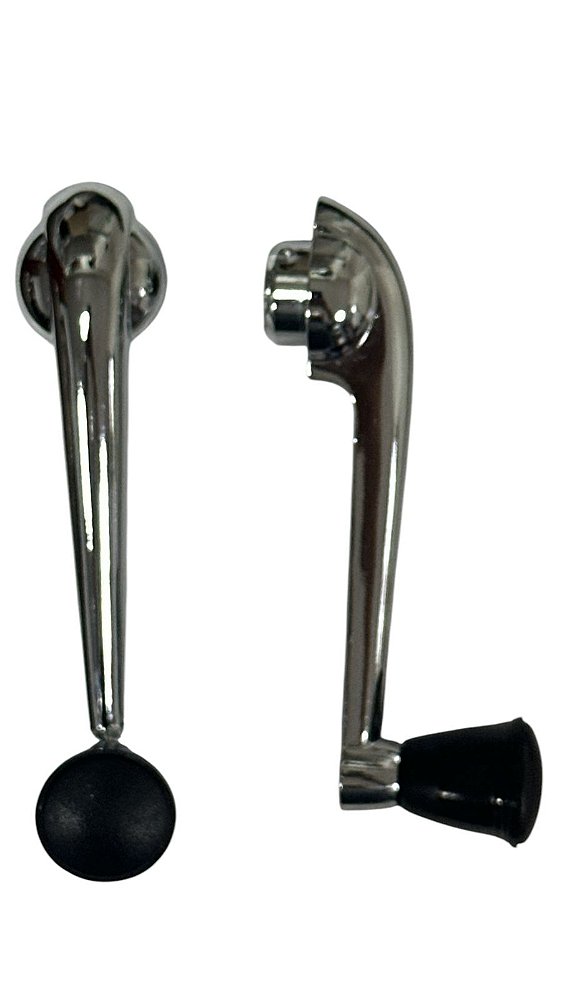 Par Manivela Vidro Fusca 1200 e 1300 até 70 com trava - manopla preta