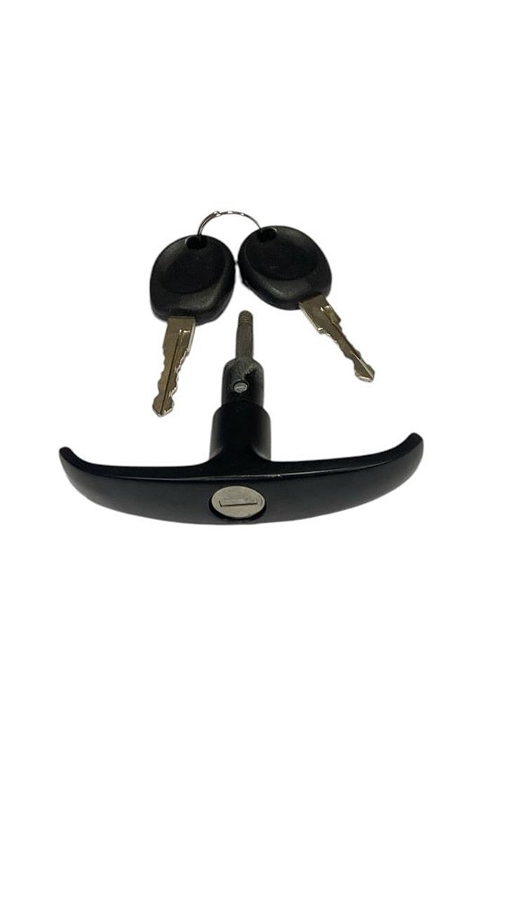 MACANETA EXTERNA TAMPA TRASEIRA SUPERIOR COM CHAVE PRETA KOMBI CLIPPER ATE 96